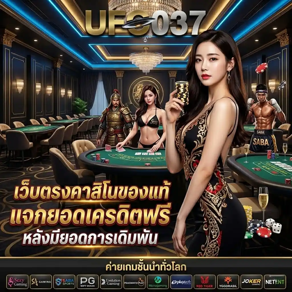 UFO037 เว็บตรงคาสิโนของแท้ แจกยอดเครดิตฟรี หลังมีการเดิมพัน